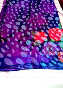 Floral Print Saree