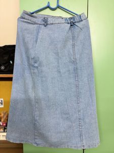 Midi Denim Skirt