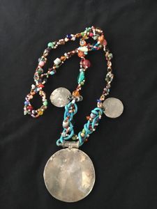 Natural multi agate Beaded Necklace