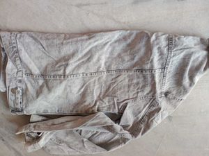 Men Grey  Highlander Washed Denim Jacket