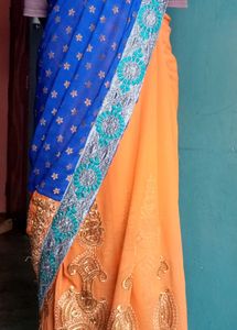 Beautiful Double Shed Saree For Party And Wedding
