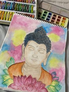Buddha Watercolor Art