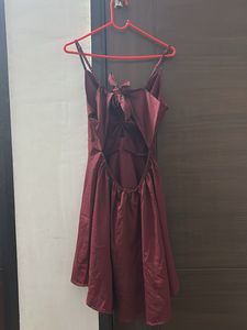 Maroon Mini Dress