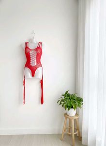 Red Net Full Body Stocking – Free Size