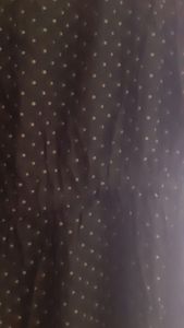 H&amp;M black polka dots long dress