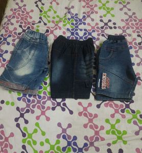 Combo Denim Shorts