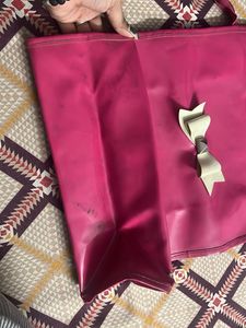 combo of tote bag and hand purse