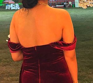 savana elegant velvet  party dress