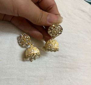 Yellow Beads Jumkas