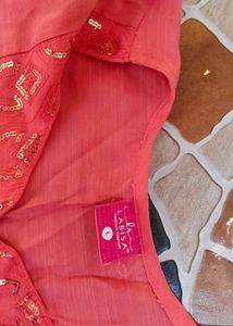 2 Coral Embroidered Dress