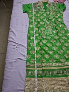 Green Embroidered Indian Top