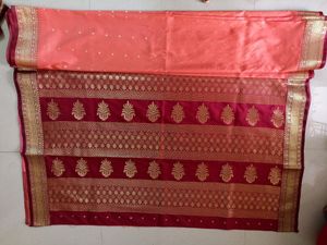 Silk Saree &amp; Foundation Combo