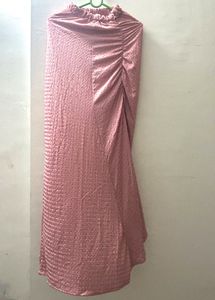 Hour Glass Shape Pink Skirt