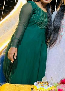 Elegant Green Ethnic Gown
