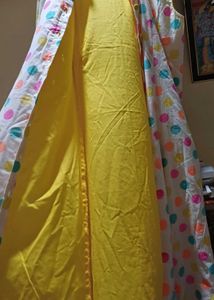 Polka Dot Duster & Yellow Dress