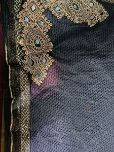 Lycra Blend Black Saree