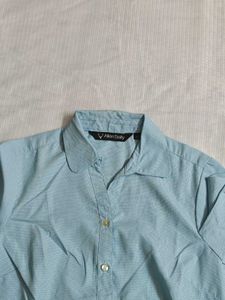 🆕 Allen Solly Baby Blue Formal Shirt