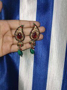 Elegant Gemstone Drop Earrings