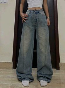vintage washed jeans