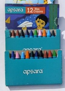 Apsara 12 Wax Crayons Colours