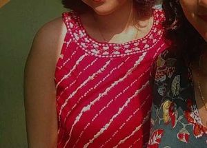 Sleeveless Red Kurta/Kurti Designer