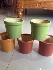 Green Ceramic Planter