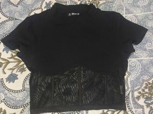 Chic Black Corset Top
