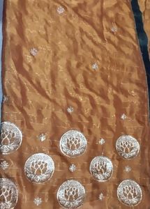 Saree With Fall Attached