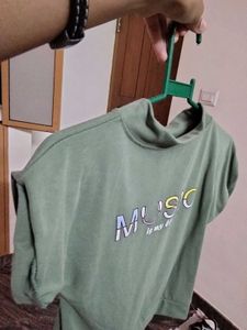 Green 'Music is my life' Top