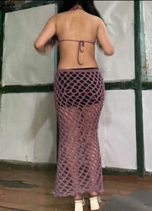 Crochet Top &amp; Skirt Set