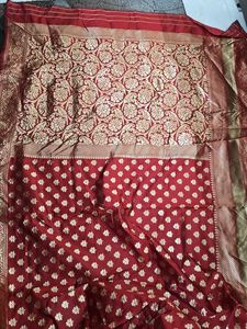 Elegant Red Banarasi Silk Saree