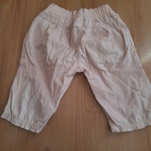 Girls Cute Capri Pants In Pink