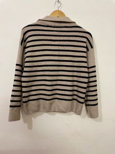 Striped Zip Top Jumper
