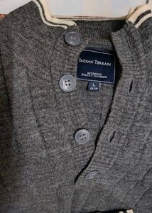 Indian Terrain Grey Cardigan