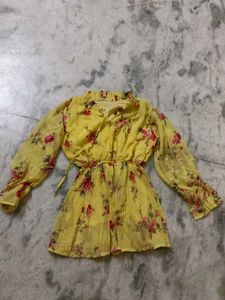 Floral Yellow Romper