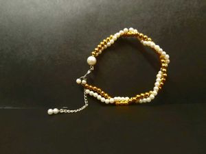 Pearl &amp; Gold Bracelet