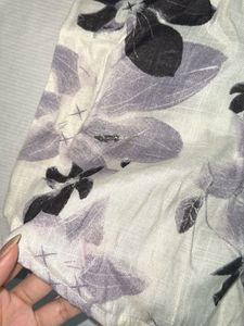 Floral Print Top With Jacket