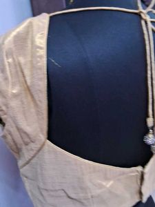 Golden Party Wear Readymade Blouse
