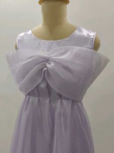 Lavender Bow Midi Dress