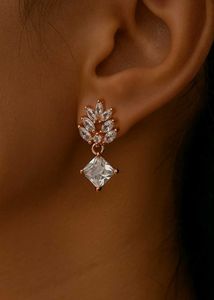 Elegant Crystal Drop Earrings