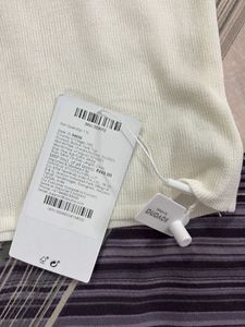 Cute White Ruffle Top - With Tag, Never Wore