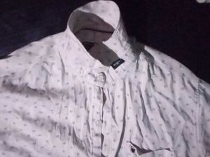 Patterned Long Sleeve Button Down