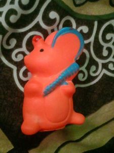 Vintage Orange Rabbit Toy