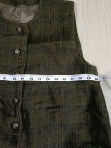 Vintage Plaid woolen Dress