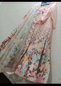 Peach Flower Lehnga Two Blouse Price Dropped 🎉🎉