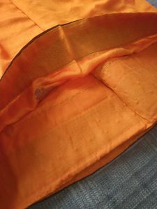 Unused Women Orange Sarree