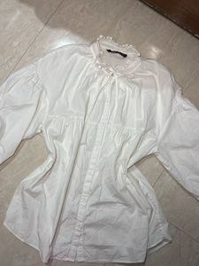 Zara Poplin Top