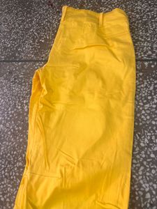 Yellow Wide Leg Pants