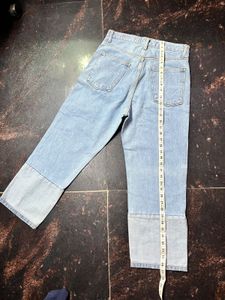 Unique Two-Tone Denim Jeans