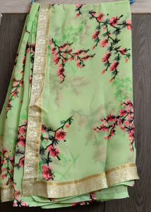 New Saree With Blouse